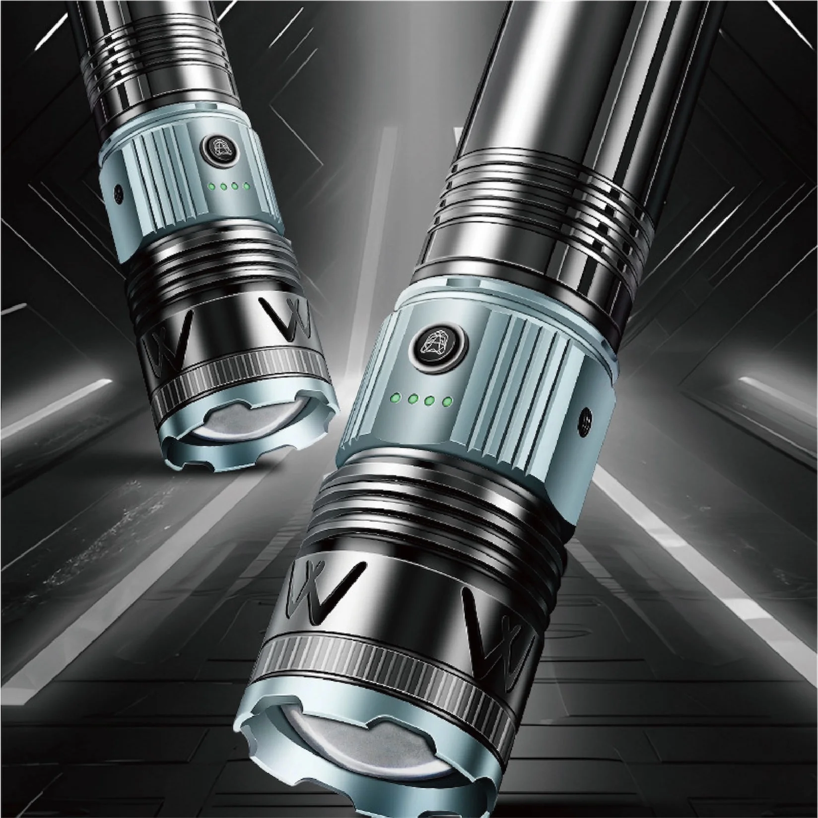 [GOLD] TorchMaster X9 Multi-Mode Tactical Flashlight - Image 2